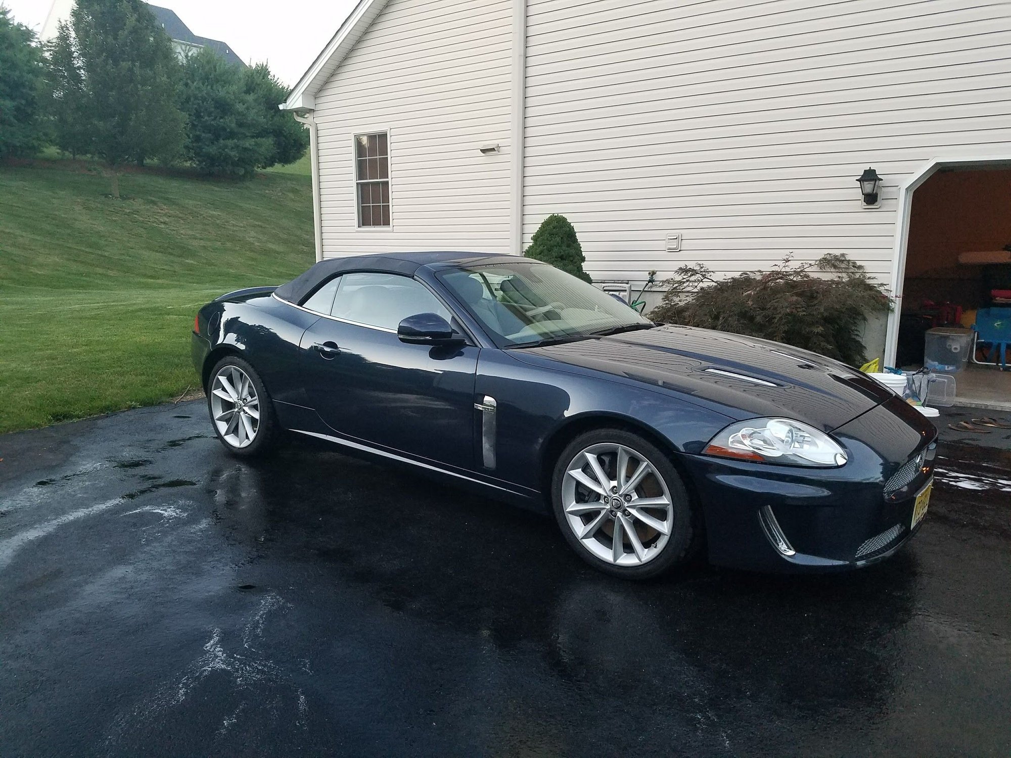 2010 Jaguar XKR - 2010 XKR Vert Blue/Tan. Baby on the way so it's gotta move! - Used - VIN SAJWA4EC2AMB38641 - 46,000 Miles - 8 cyl - 2WD - Automatic - Convertible - Blue - Bethlehem, PA 18018, United States