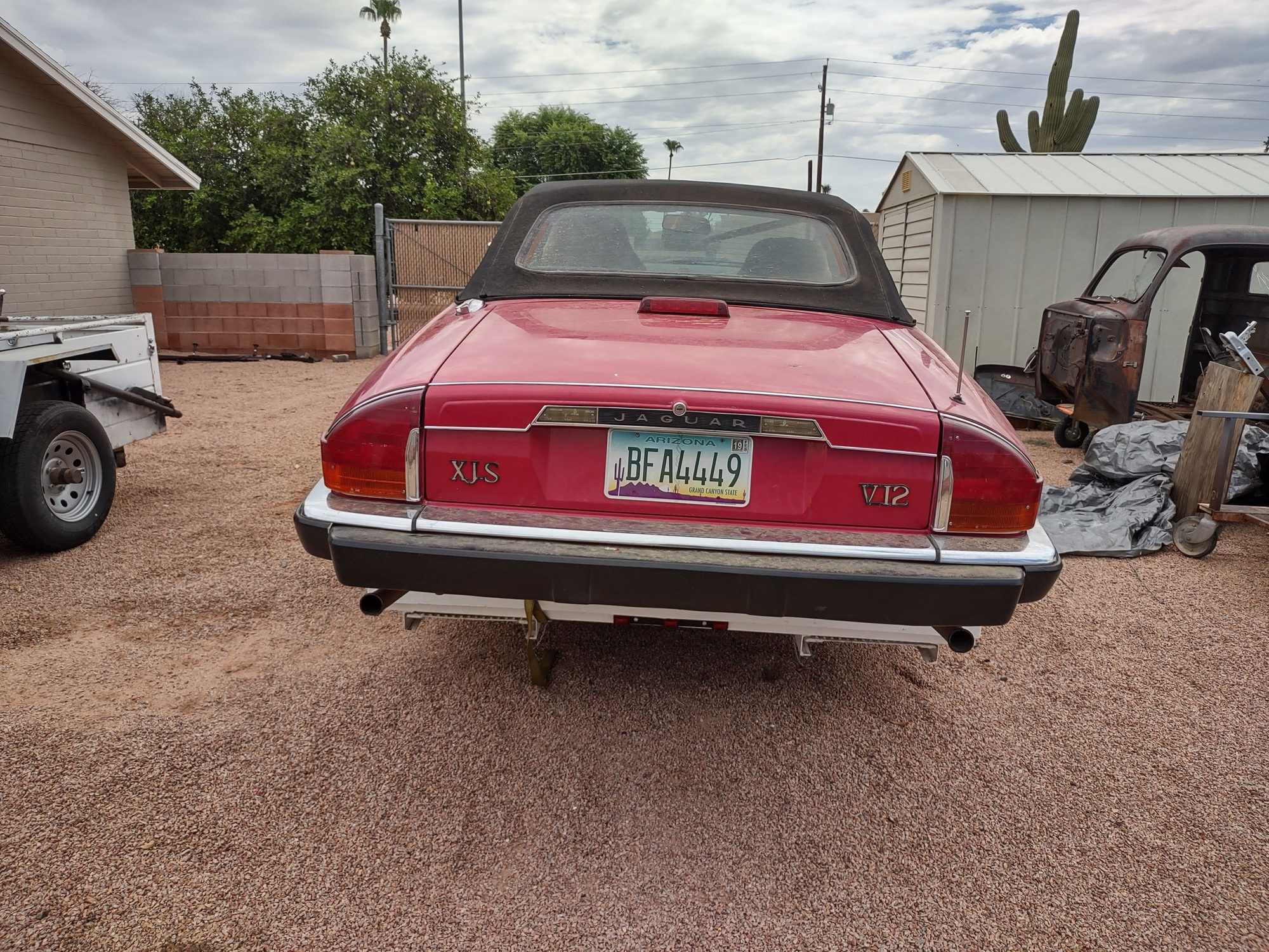 1989 Jaguar XJS - 1989 Jaguar XJS - Good Restoration Project - Used - VIN SAJNV4846KC156102 - 113,400 Miles - 12 cyl - 2WD - Automatic - Convertible - Red - Mesa, AZ 85215, United States