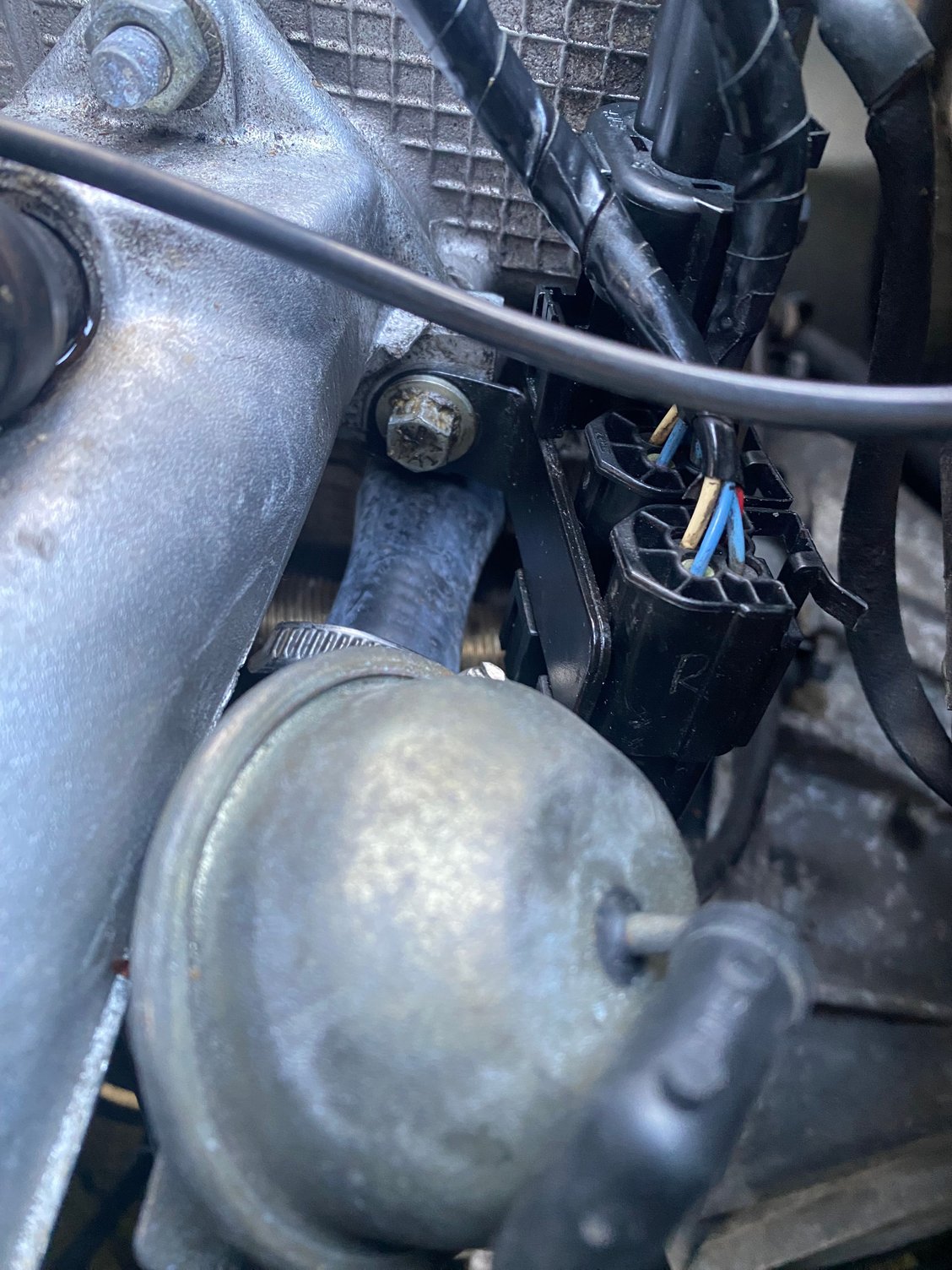 I cleaned these connections; but are connected to exhaust pipe