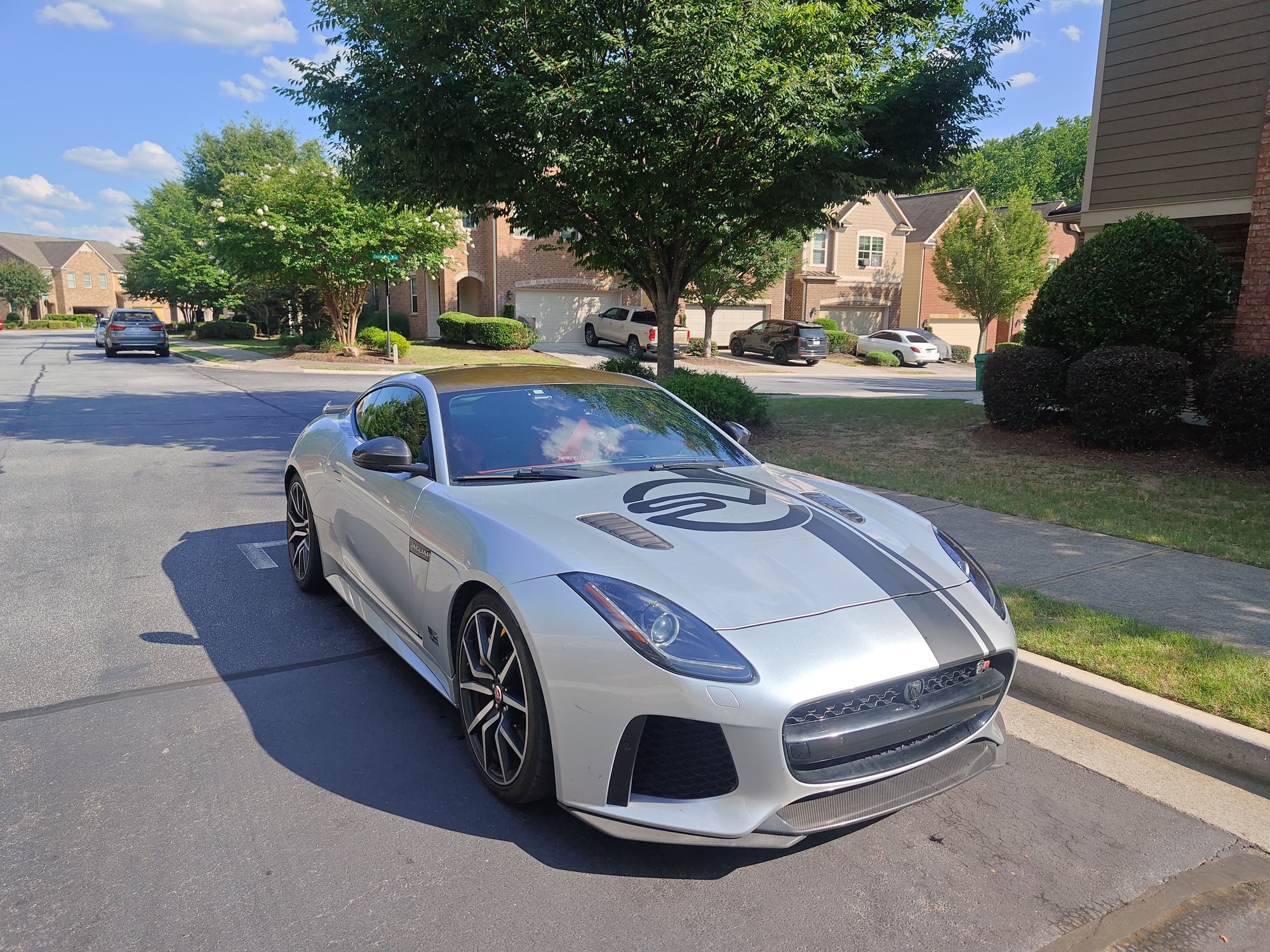 2017 Jaguar F-Type - FS: 2017 F-type SVR Rhodium Silver/ Red - Used - VIN SAJWJ6J82HMK39053 - 52,000 Miles - 8 cyl - AWD - Automatic - Coupe - Silver - Chamblee, GA 30341, United States
