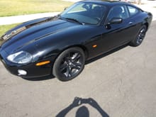 Black XK8 Coupe with Black Wheels