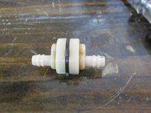 This is the very check valve that was stuck open.