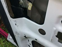 I have unhooked door lock button control rod, and handle control rod