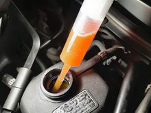 I thought I had better test my fix , so I removed fluid 50ml at a time to see if warning light would come on when fluid dropped in the tank.