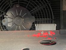 Final mounted position. Frame makes an additional heat sink and the fan, a centimeter behind the sink, draws through it. 