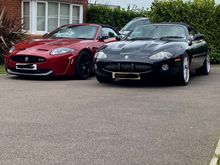 My Two now on the road after just replacing the engine in the black one. 😀