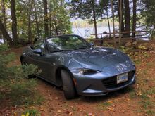 Mattie: The Miata. At home