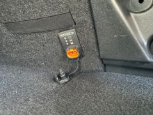 The ctek power plug I mounted in the trunk.