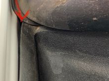 Water will drain off roof to this area. This side has a small gap between the seal and the body work