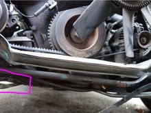 Dented subframe