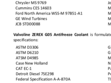 Yes, i see they say HOAT now, very well, but still not compatible with the ford orange B44. G05 is for fords with golden B51. Check the zerex g05 file 