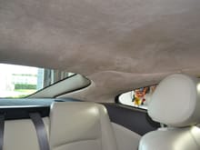 B pillar and hatch surround have been reupholstered in same headliner fabric