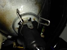 HID bulb in place being held with one clip 