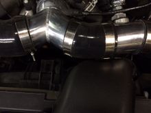 Penty of room for the pipes, clamps, and silicone. Nothing touches.