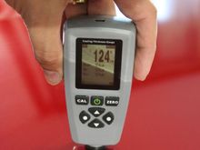 Paint thickness measurements