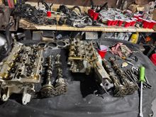 After taking the heads off as a result of a blown headgasket, I noticed bigger issues. Number two piston had a HOLE blown right through its side. The cylinder bore of that piston had a visible massive gash on it. And that needed to be cut down and resleeved. Seeing all this damage, I had to go for a rebuild. 