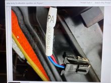 I ended up cutting an access hole from the hatch interior so that I could get to these wires and apply 12V to the actuator motor, deploying the wing .....