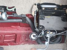 Fuel Pump and Filter Setup don't pull any pipes off without draining the Gas Tank or Clamping the Pipe of you will have Petrol going all over the place
When changing the Filter, make sure you put it in the 'Right Way Round' or it Won't Work!