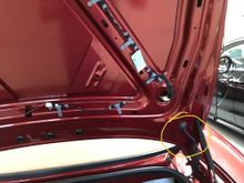 The broken wire was located in the harness circled in yellow. 