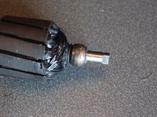Graunch marks on the Commutator where the Bearings had seized up