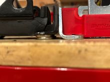 This shows how the poly mount eliminates the need for the stacked washers the JS kit specifies when the rubber mounts are used.