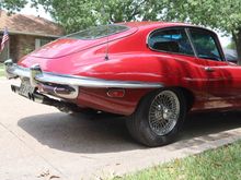 I wanted to give the rear of the car that  "tapered" S1 appearance.  There was NO welding.  Rivets. Brushed stainless. Original chrome centerpiece was reversed.