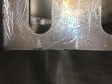 Looking at the washer imprints to measure for the shifter hole