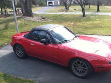 1993 MX5 before BLACK Matting