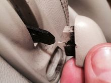 The knob going to the lever. I've already broken it here.