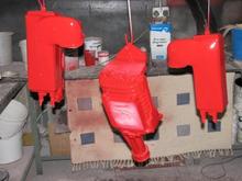 Painting the supercharger and coolers