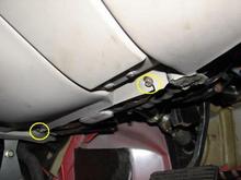 Under column bolt locations