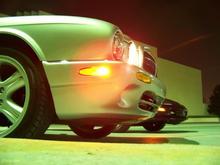 Side-on, parking lights? Engaged.
