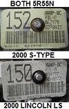 ID PLATES: XR8P-BC RJL-C (ON LIGHT GREEN ) FOR THE 2000 S-TYPE 3.0 AND XW4P RJL-A ( ON WHITE ) FOR THE 2000 LINCOLN LS 3.0 THAT I FOUND