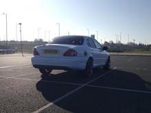 Doors painted, so just the sideskirt for this side to do.  Looking good as I came back to the car from the carboot sale.