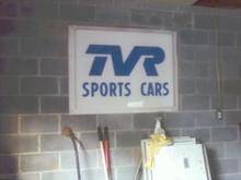 TVR sign from the seventies