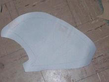 Trimmed vinyl to about 1 inch beyond template outline