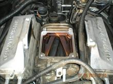 Removing the Blower to repair the coolant hose under it.
Send this baby to Stigemeier for a Snake Bite