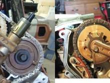 timing right bank,  Facing front of engine standing in front of engine.