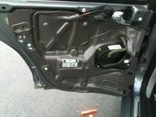 swapping the door speakers. adding dynamat