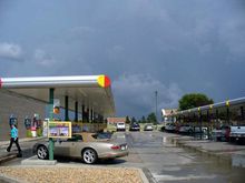 View of the storm from the Sonic in Colby, KS.