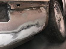 The paint looked a bit bubbly, so I gave it a sand