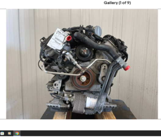 similar engine, with two oil hoses connecting to device in coolant hose.
