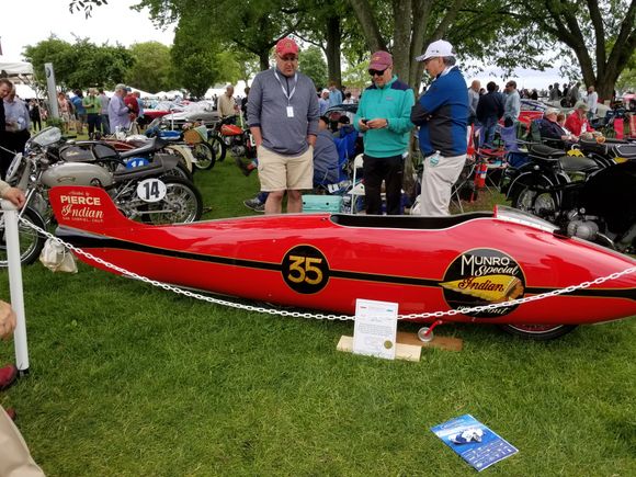 An Indian Motorcycle that looks like a rocket