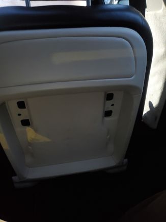 Just me doing a test fit. They were not sitting flush. I noticed 2 pieces in the seat frame that were protruding and in the way.