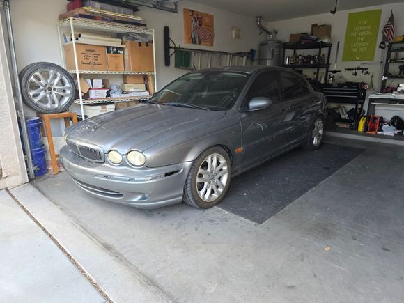 Trim pieces are missing on the bumper.