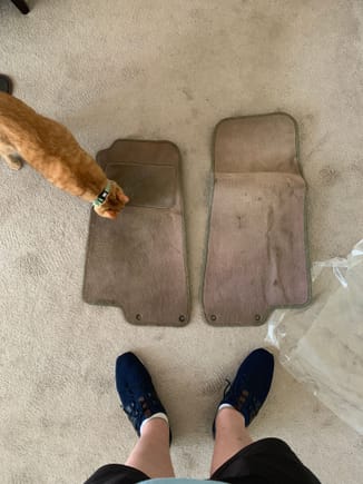 Old floor mats