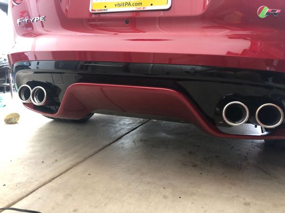 Removed, had painted and re-installed the rear lower defuser. Love the look in matching paint. 

Was this an option as I have seen them both ways? 