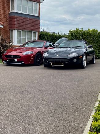 My Two now on the road after just replacing the engine in the black one. 😀
