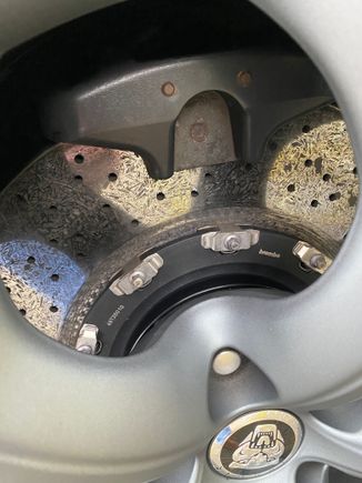 Less worn than fronts, but some rough spots on the right.