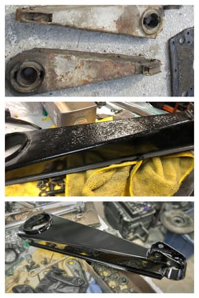 Restoration of one of the trailing arms